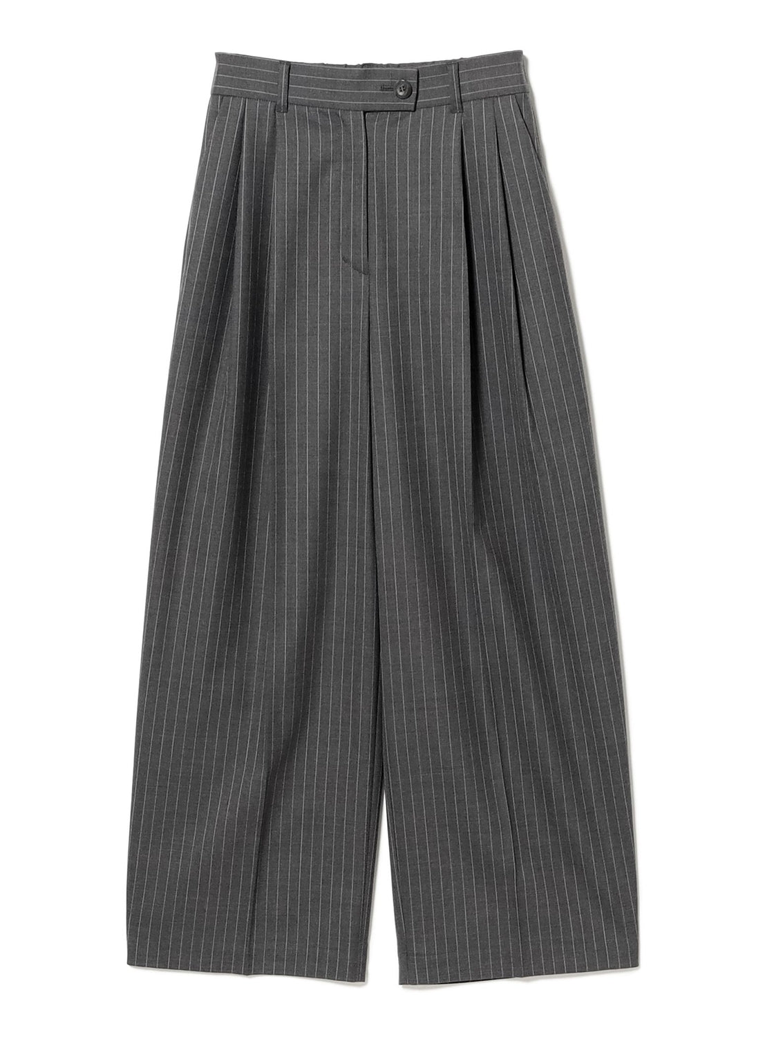 Taeko Higashihara บรรณาธิการ × Demi-Luxe BEAMS / กางเกงทรงบาร์เรลผ้าขนสัตว์วูลที่ซักได้