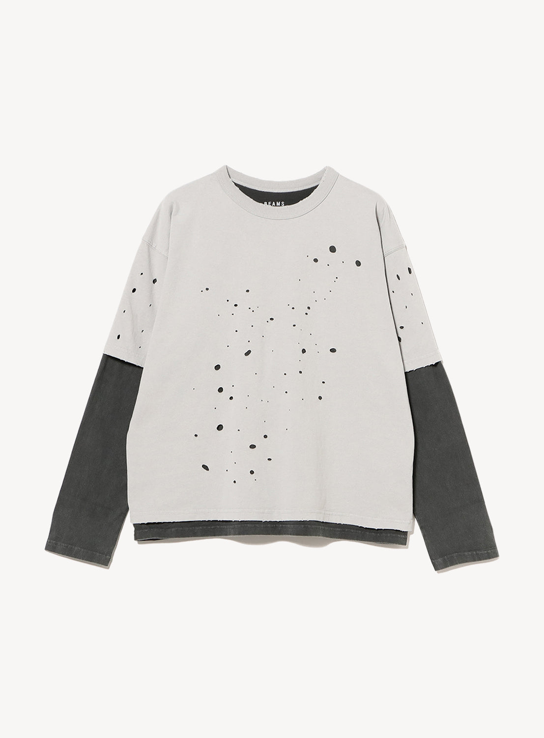 Layered Damage Long Sleeve T-Shirt