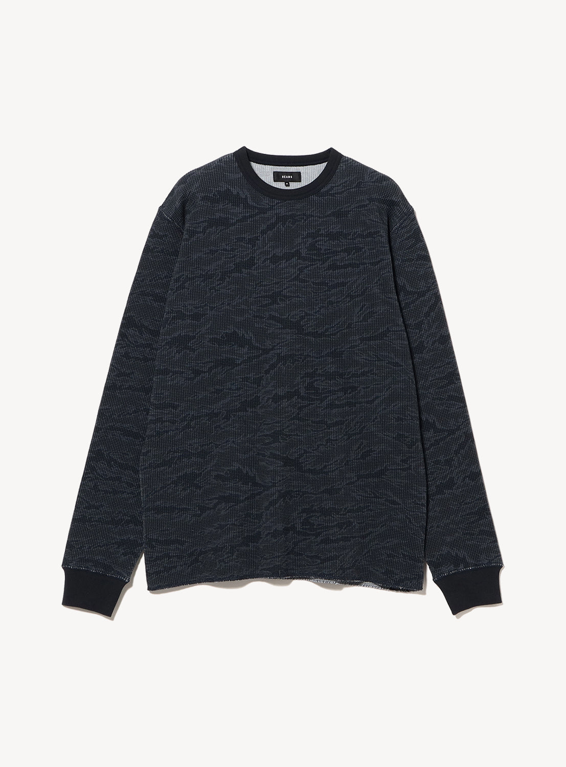Camo Print Thermal Crew Neck