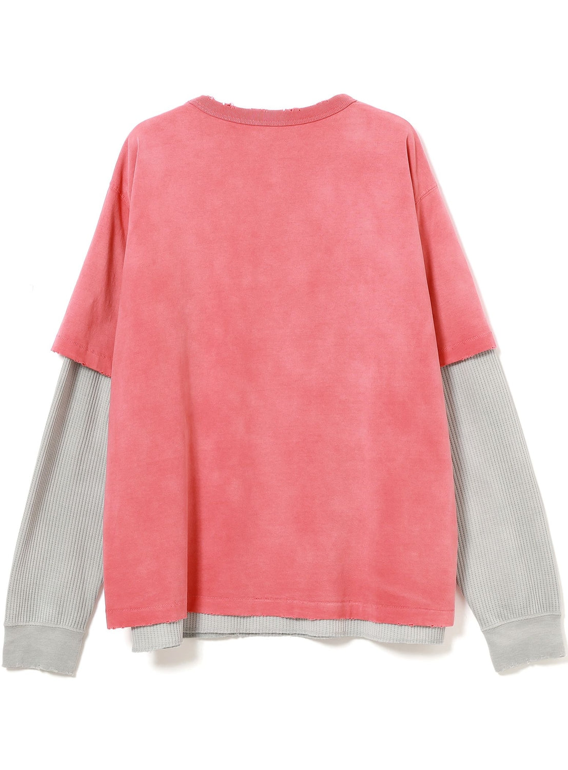 เสื้อยืดแขนยาวสไตล์เลเยอร์ สีเฟด