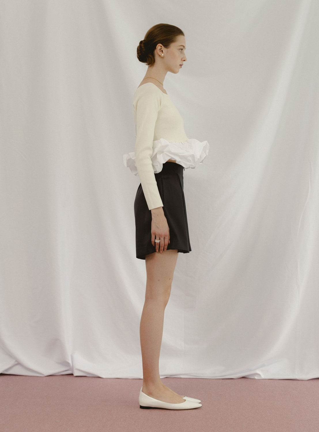 BEAMS SALON / เสื้อถักพัฟฟี่ 2WAY