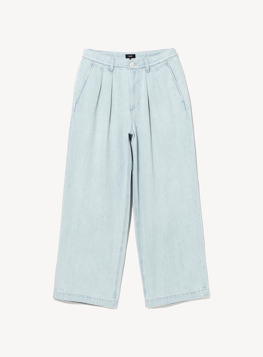 Wide Denim Slacks