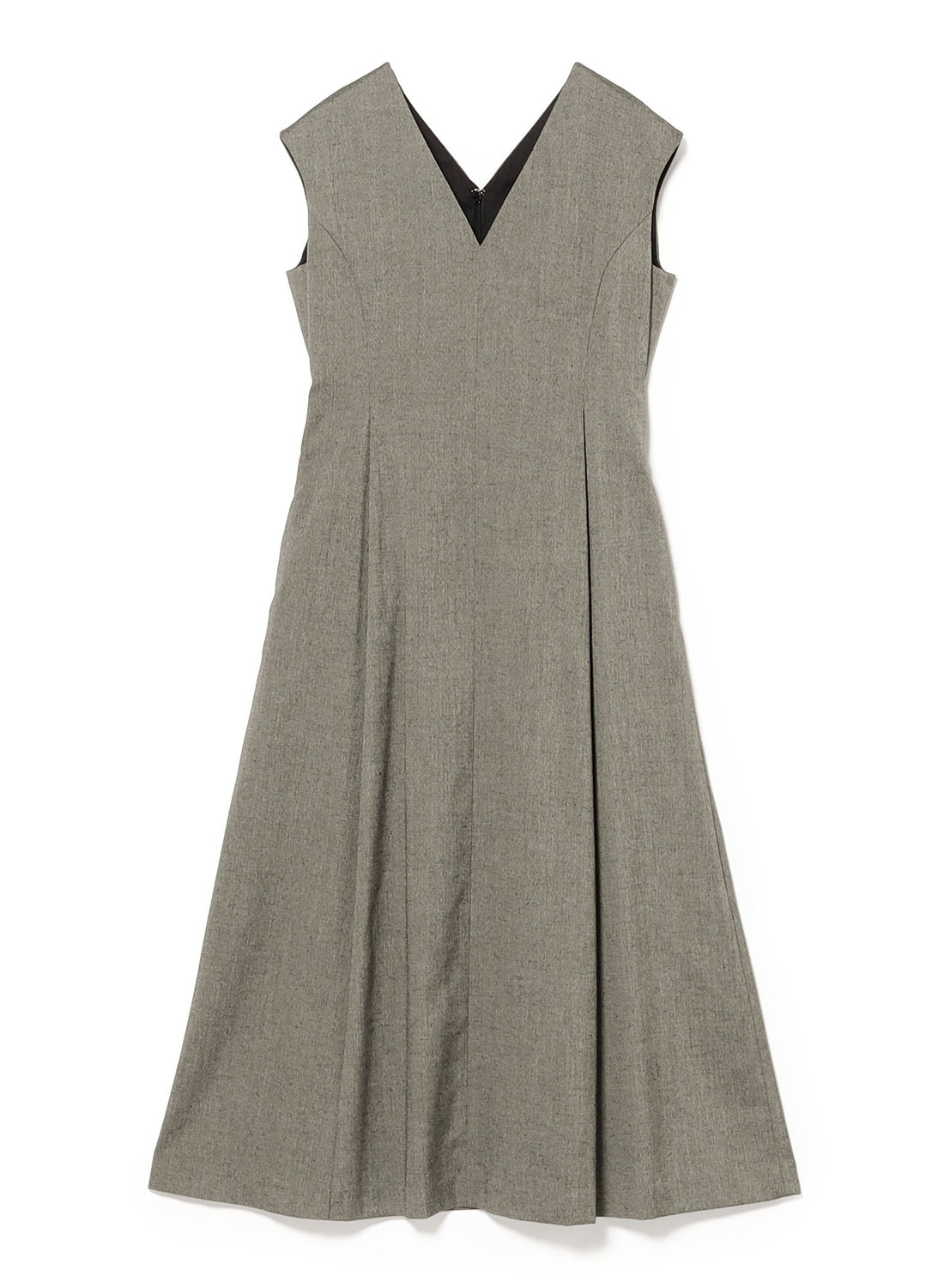 AK+1 / V-Neck Flare Sleeveless Dress