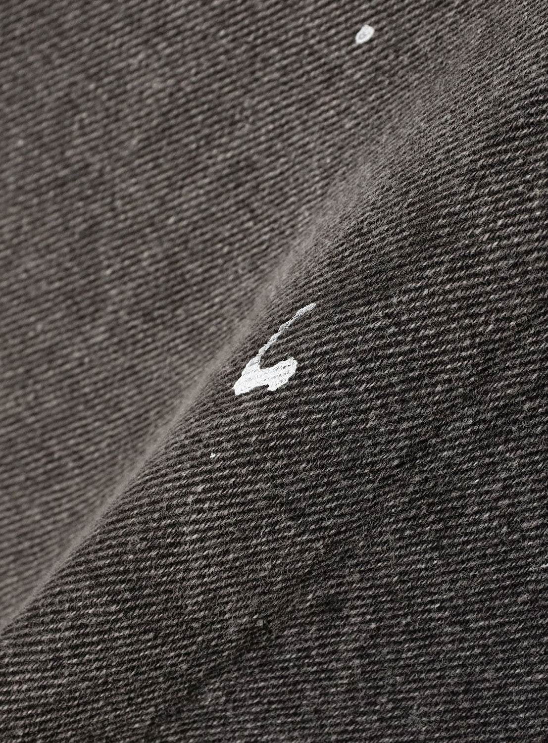 Wide Paint Denim Three Quarters Pants