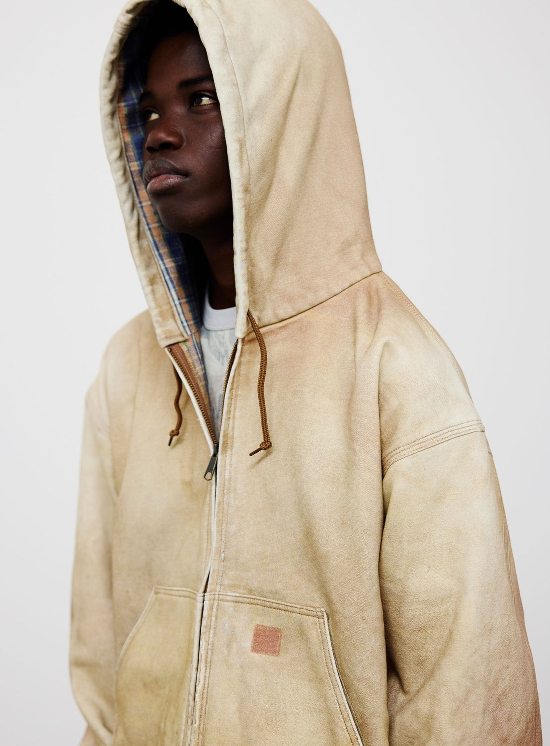 Mock Print Hoodie