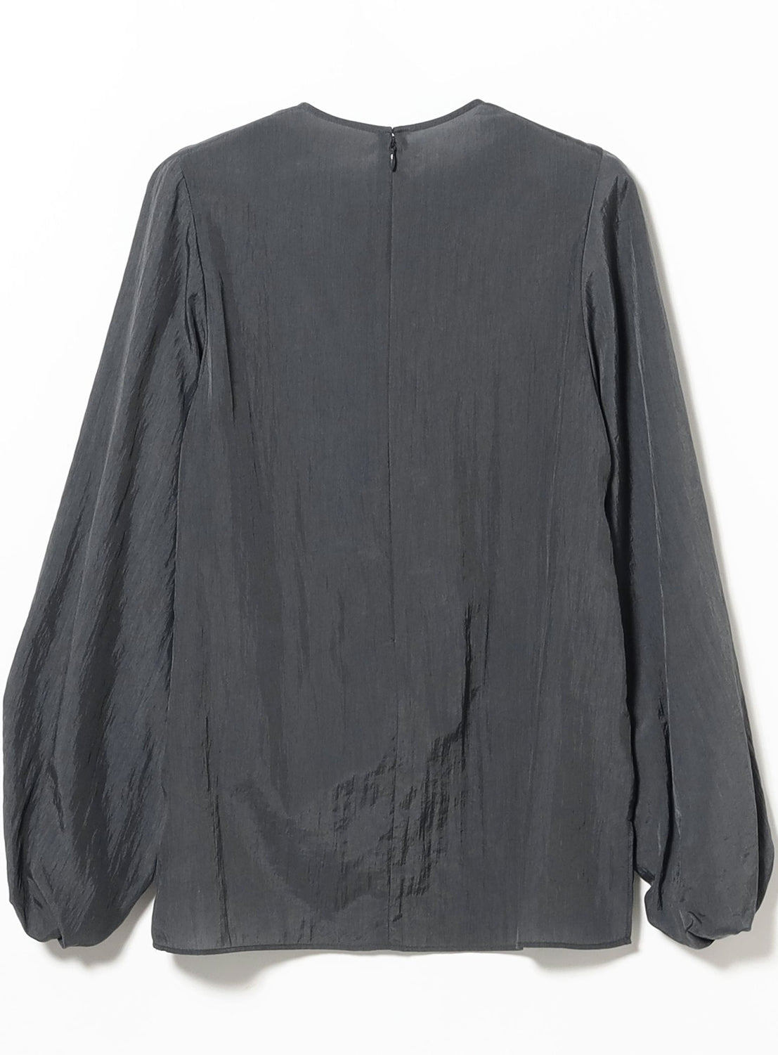 AK+1 / Crew Neck Ribbed Blouse
