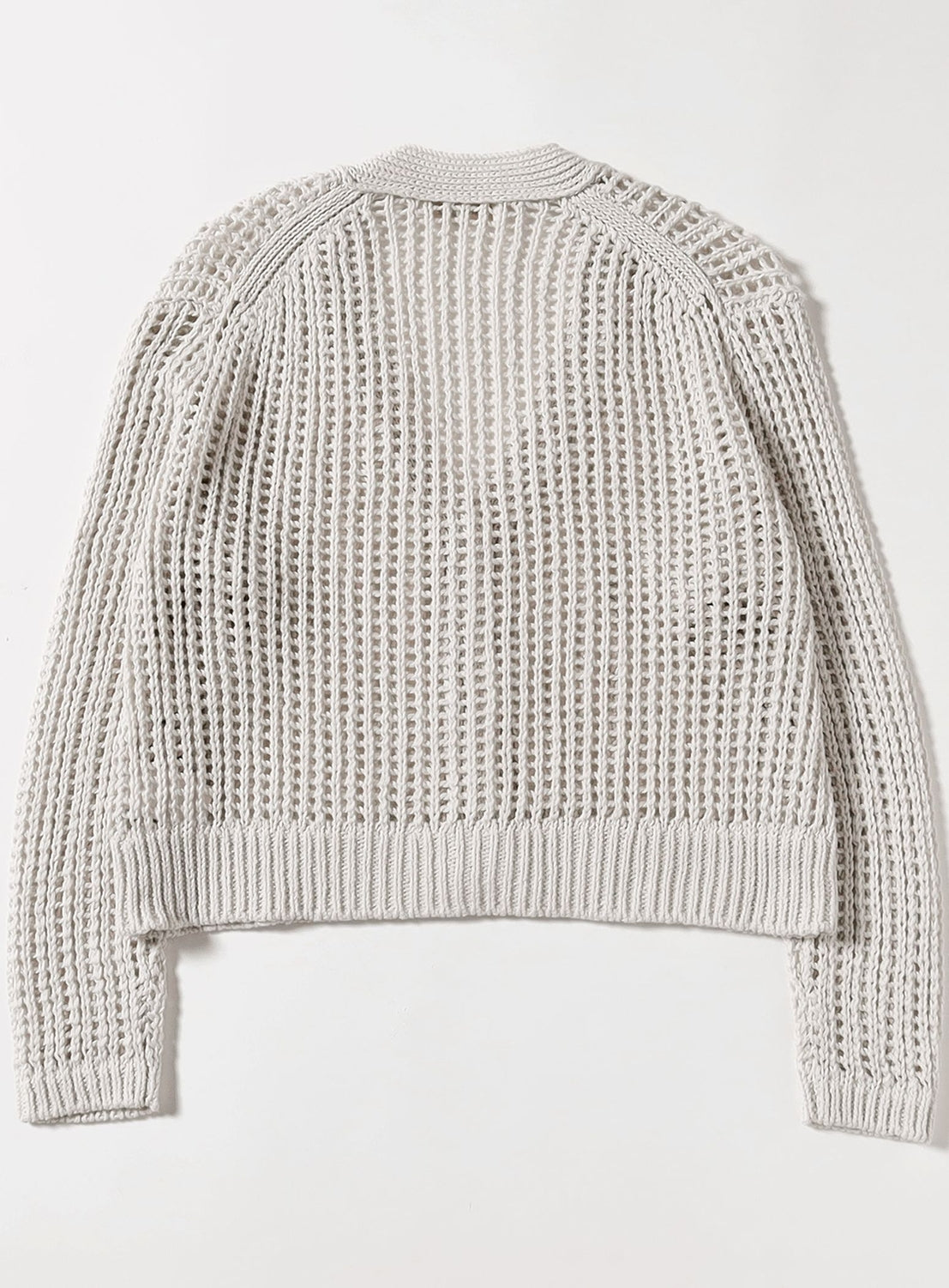 3-Gauge Cotton Mesh Cardigan