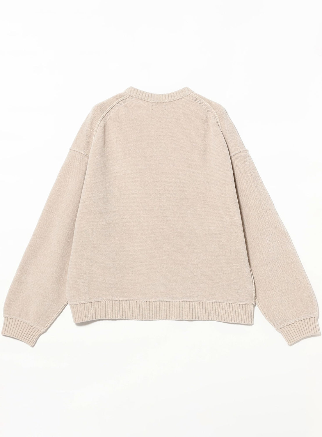 7-Gauge Faded Crew Neck Knit