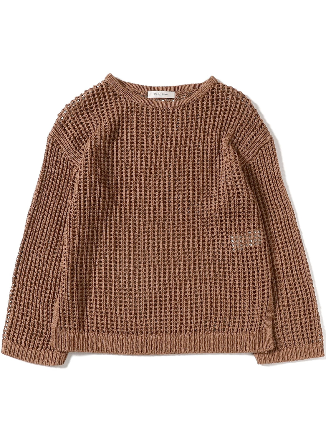 3-Gauge Cotton Mesh Pullover
