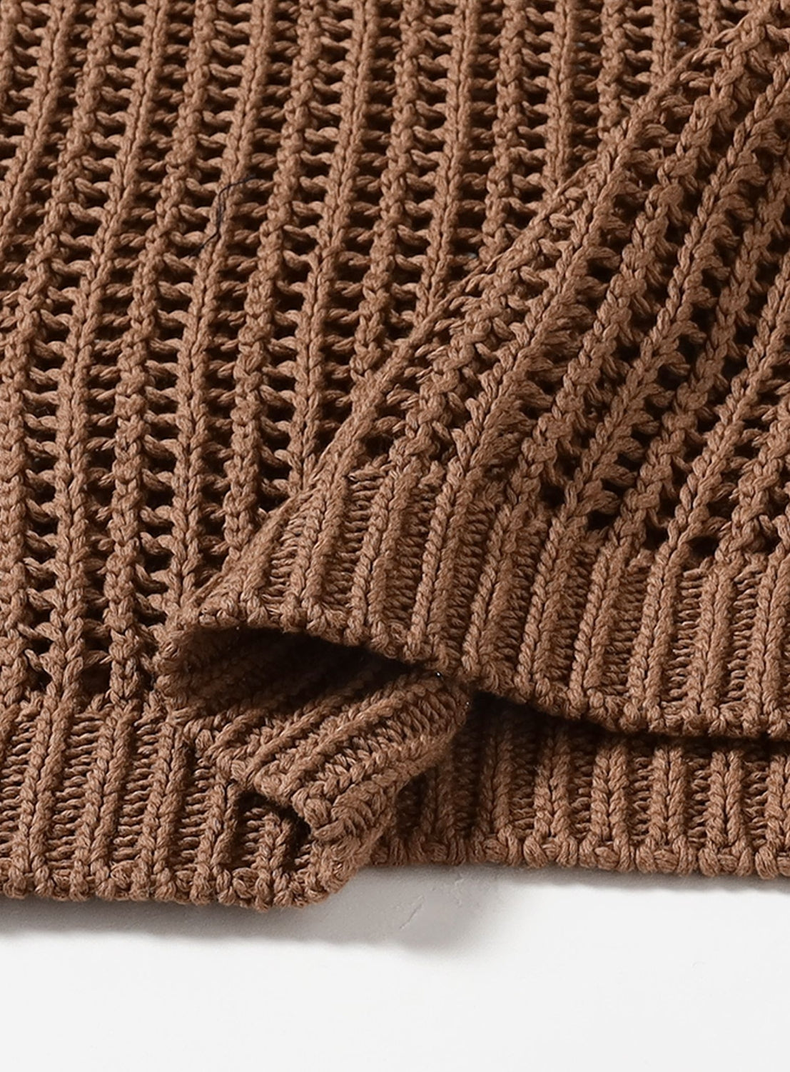 3-Gauge Cotton Mesh Pullover