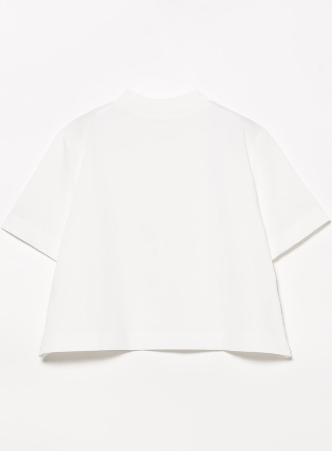 Mock Neck Cropped T-Shirt
