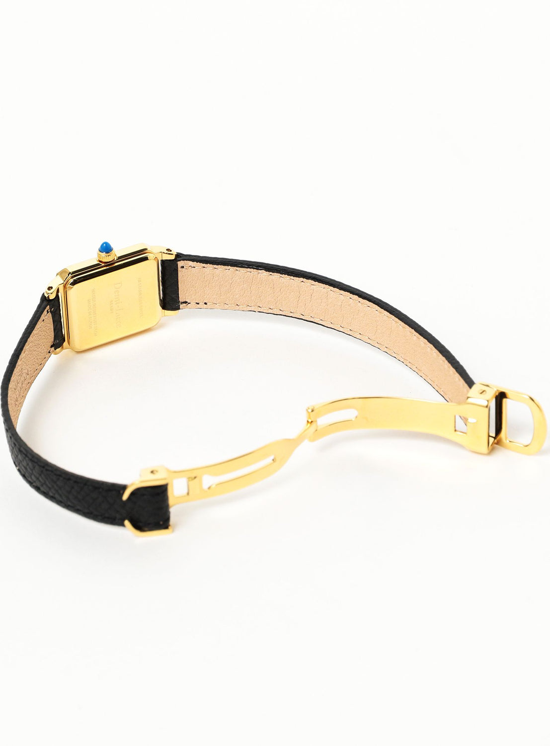 D-Buckle Leather Watch