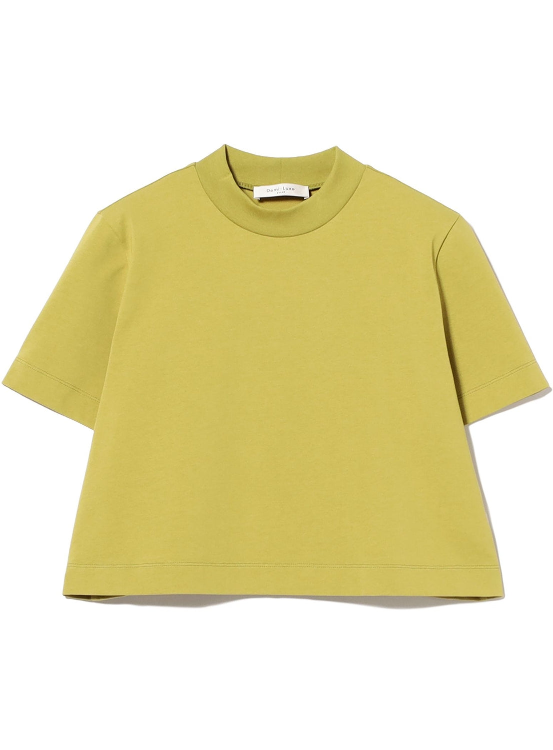 Mock Neck Cropped T-Shirt