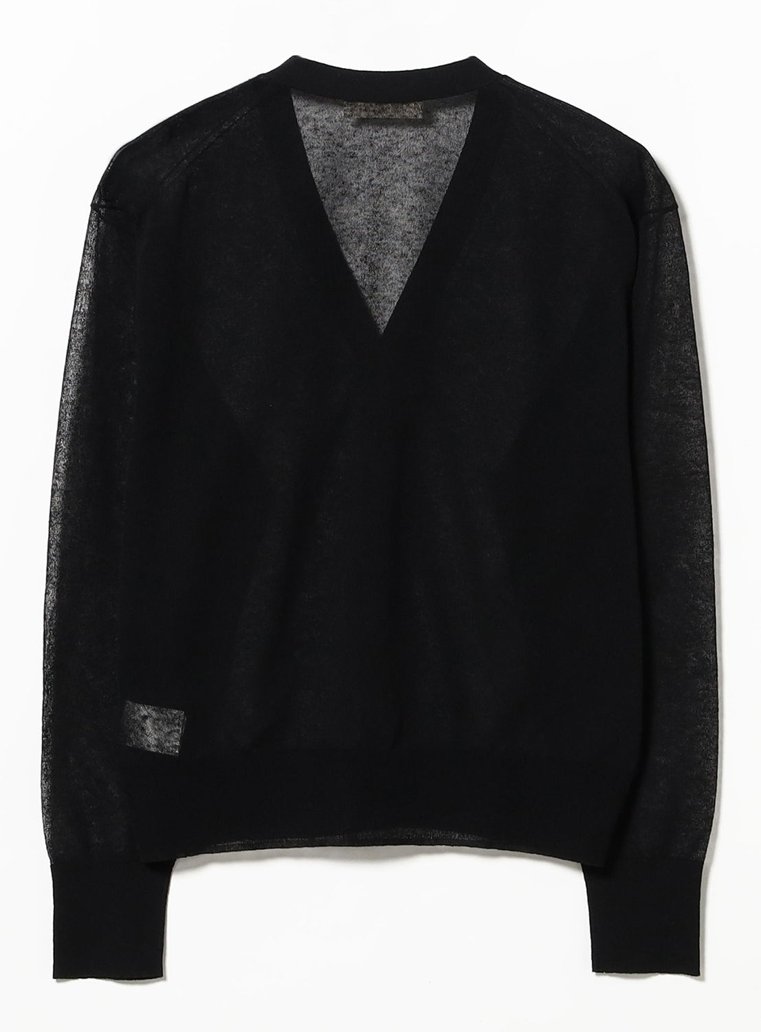 Linen-Blend Sheer Cardigan
