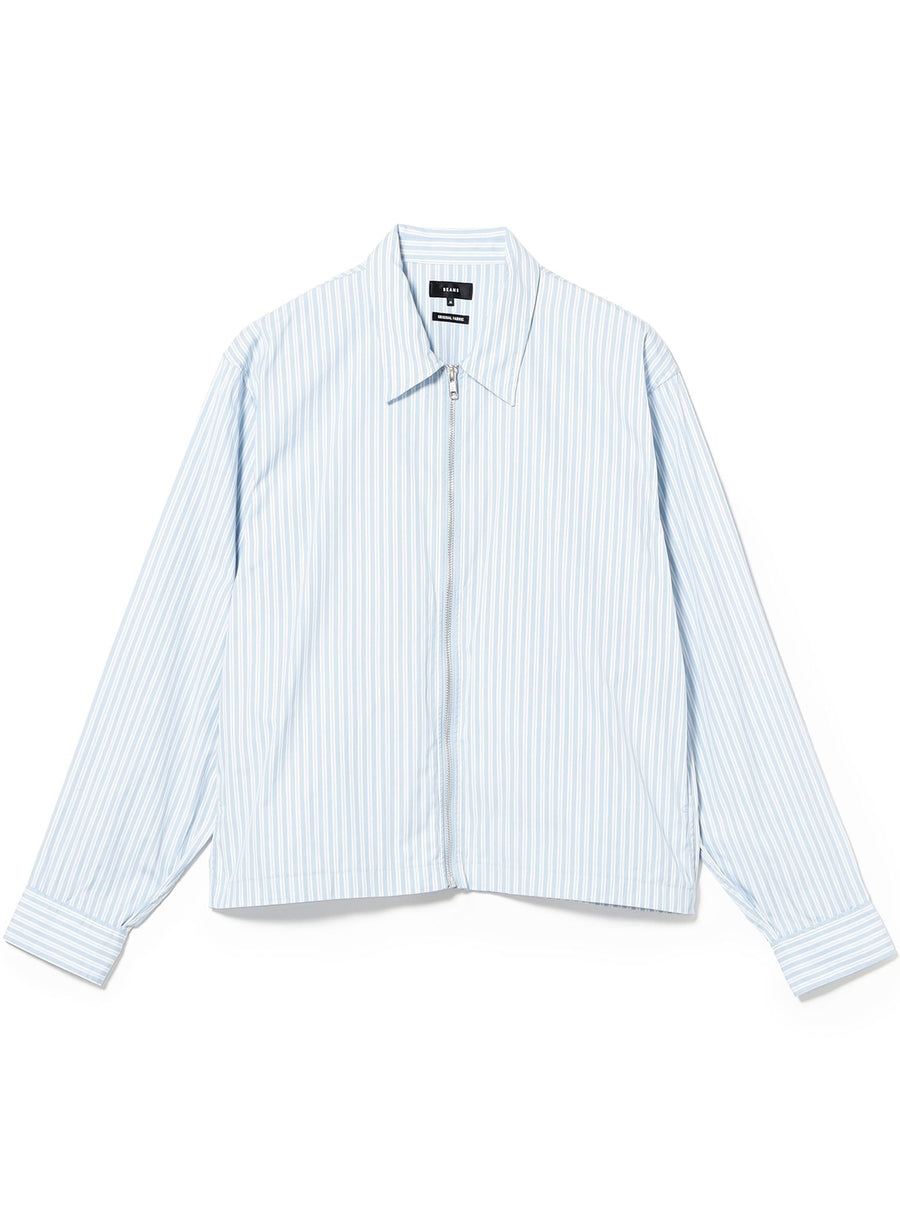 Striped Zip-Up Shirt