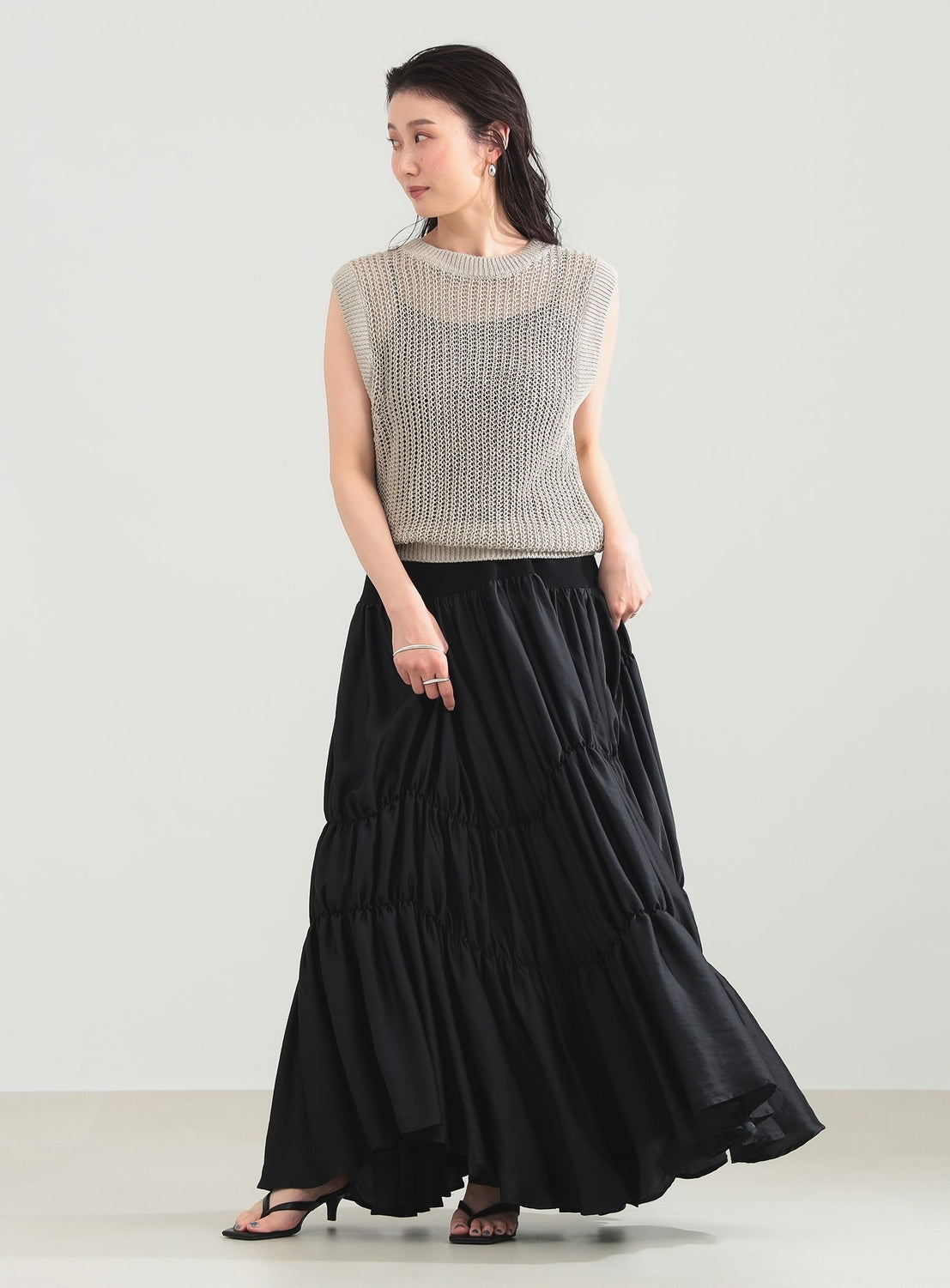 Linen Rib Knit Vest