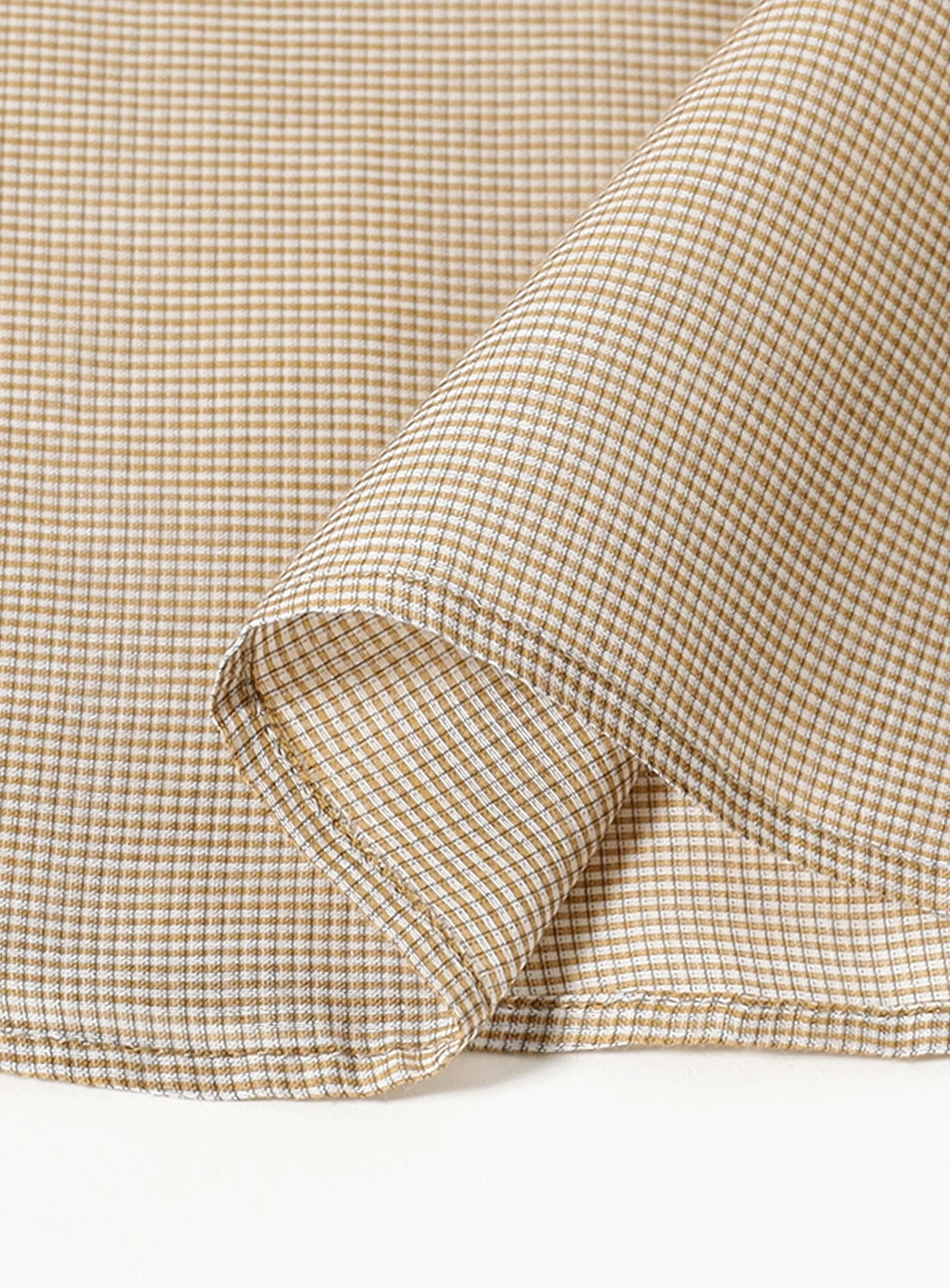 AK+1 / เสื้อเชิ้ตลายตารางคอตตอนไหม
