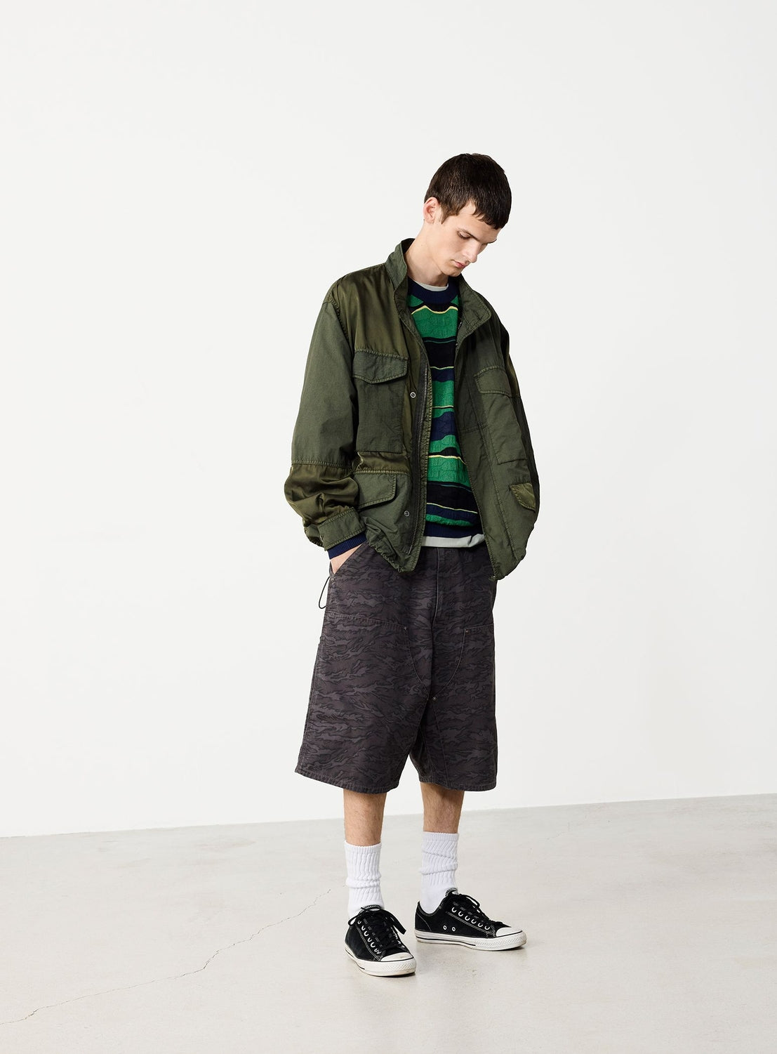 3 Types Fabric Garment Dye M65 Jacket