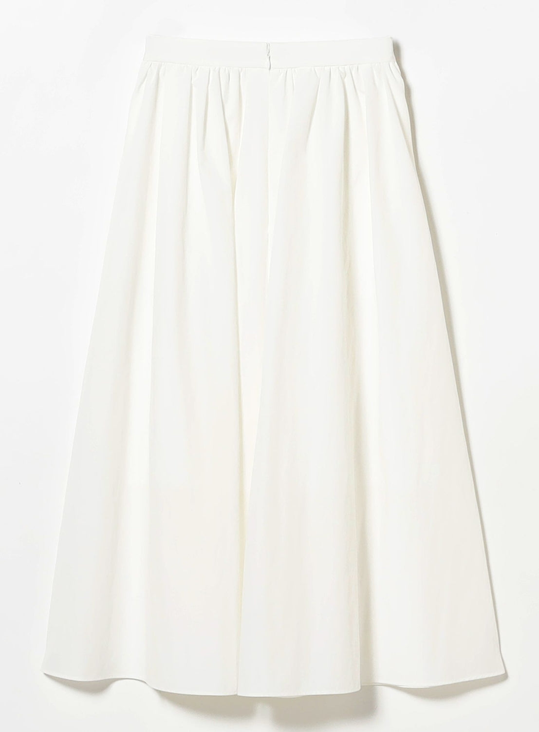 Cotton Nylon Tuck Gathered Skirt