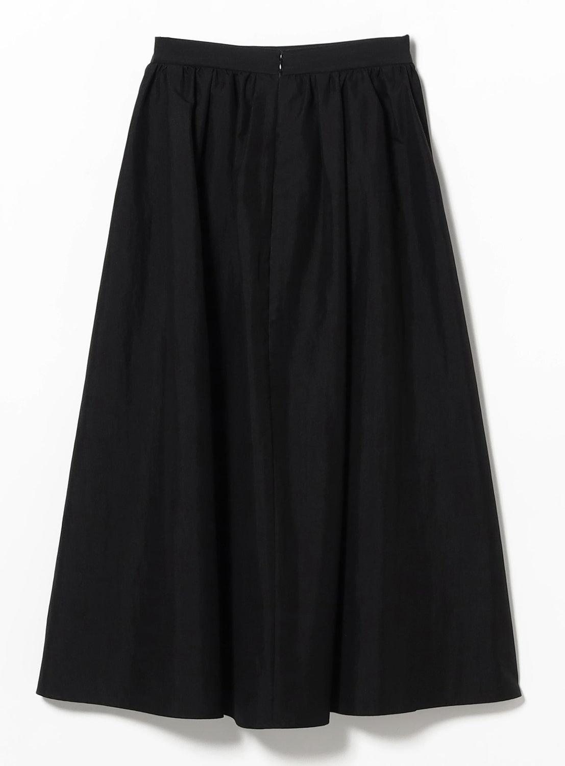 Cotton Nylon Tuck Gathered Skirt