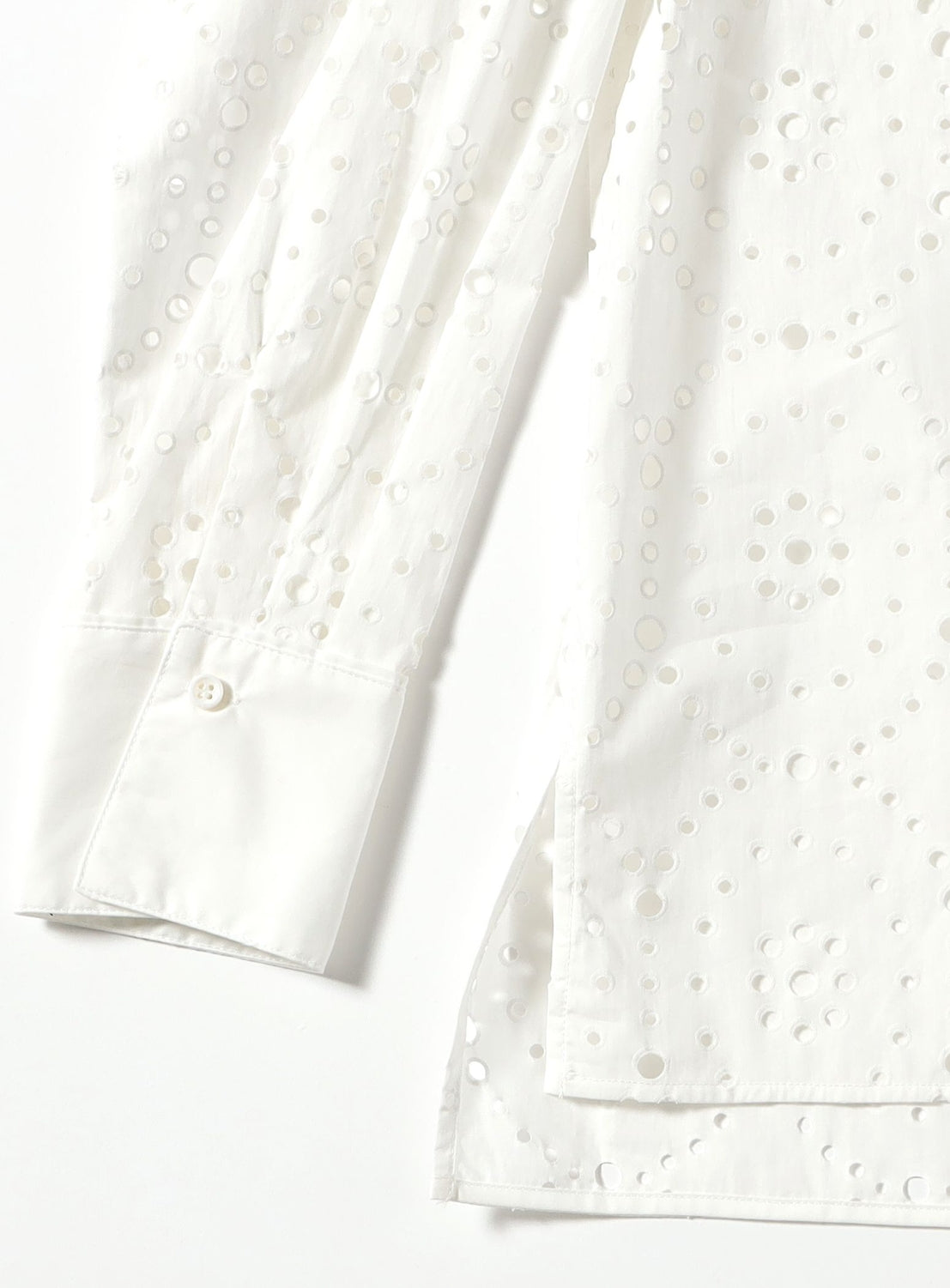 Eyelet Pattern Overshirt