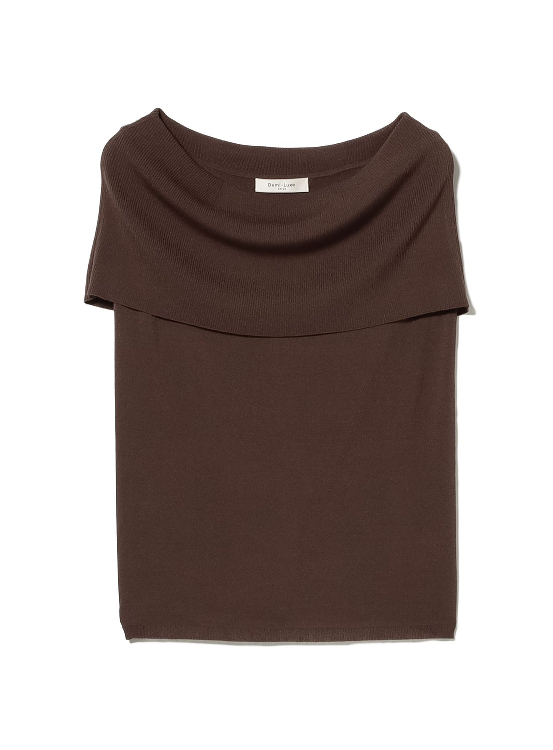 Off-Shoulder Sleeveless Knit