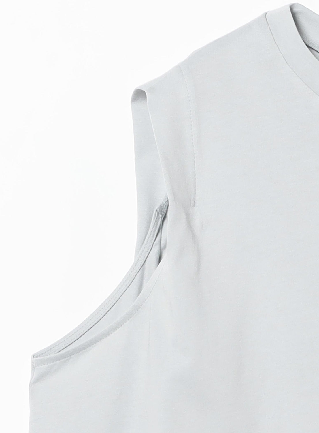 Cotton Back Flare Sleeveless Pullover