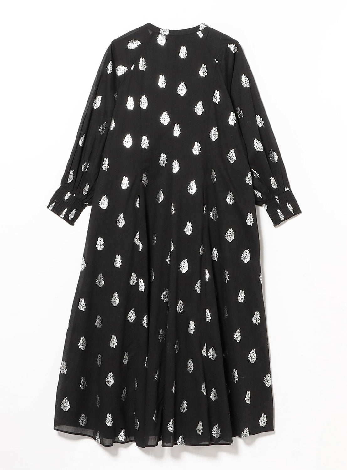 ne Quittez pas / Voile Flower Long-Sleeve Dress
