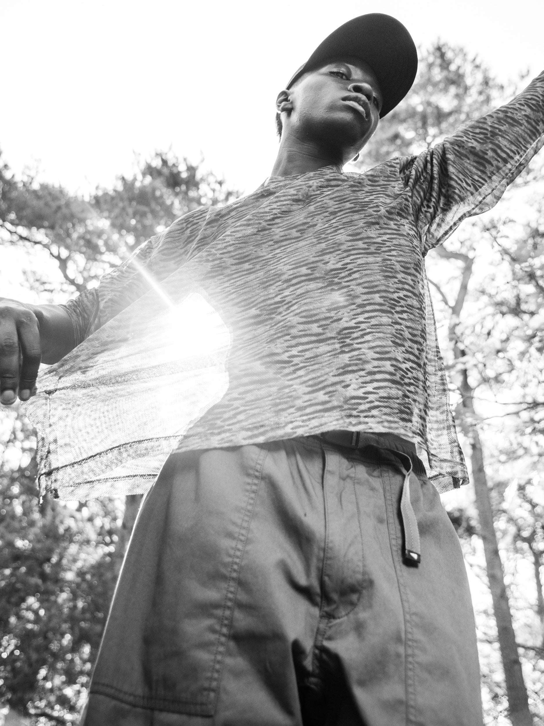 Nick Printed Mesh Crew