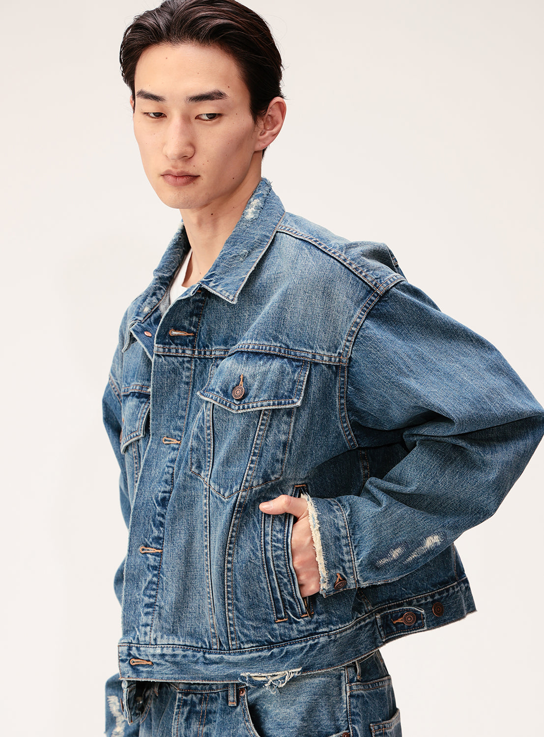 Damage Denim Jacket
