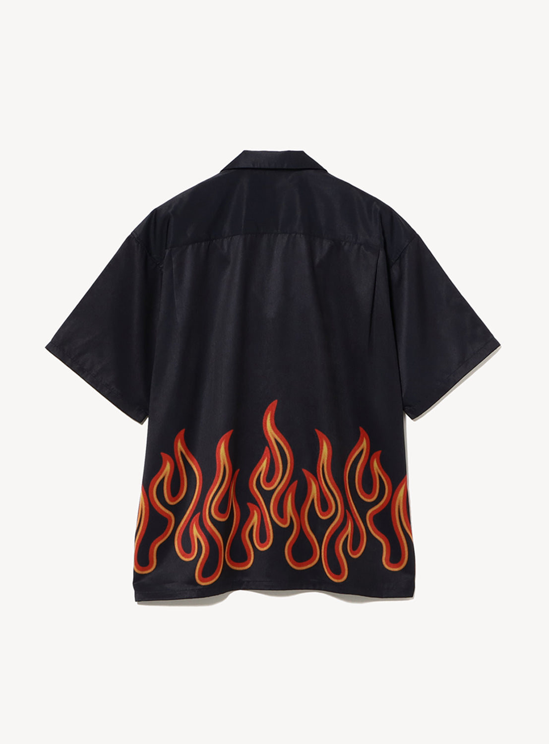 Print Open Loose Collar Shirt