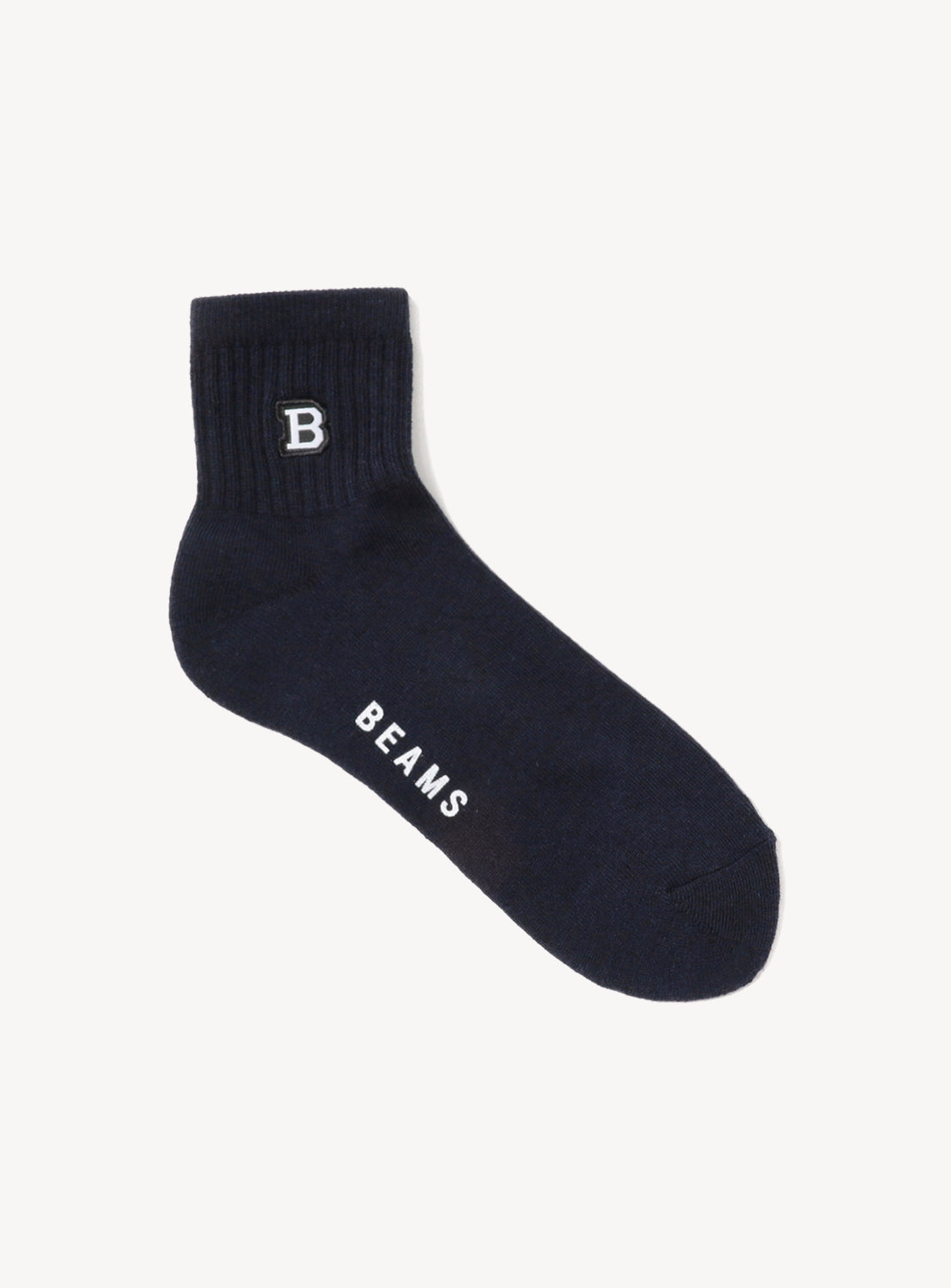 B Patch Ankle Socks