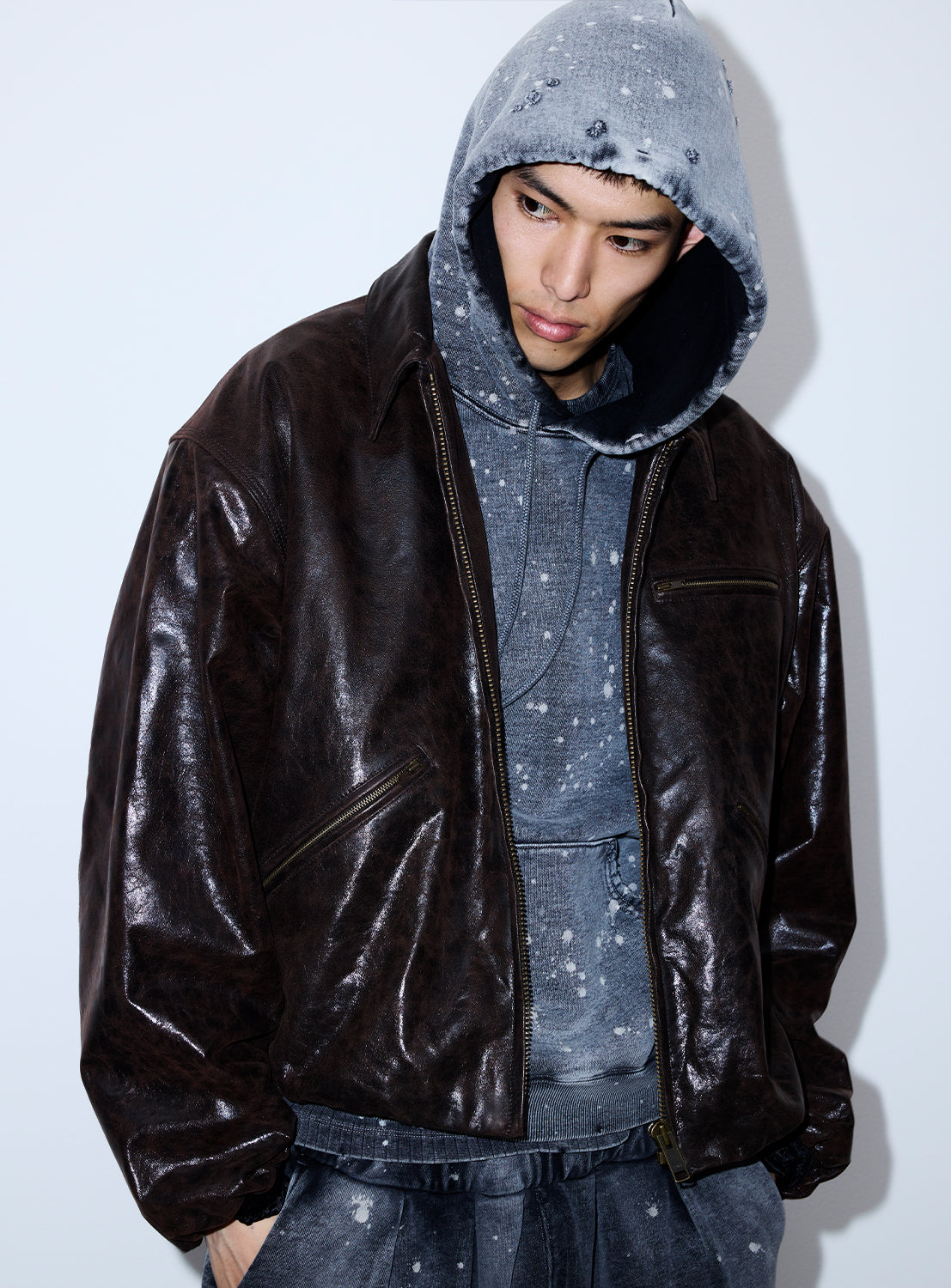Leather Zip Bloson