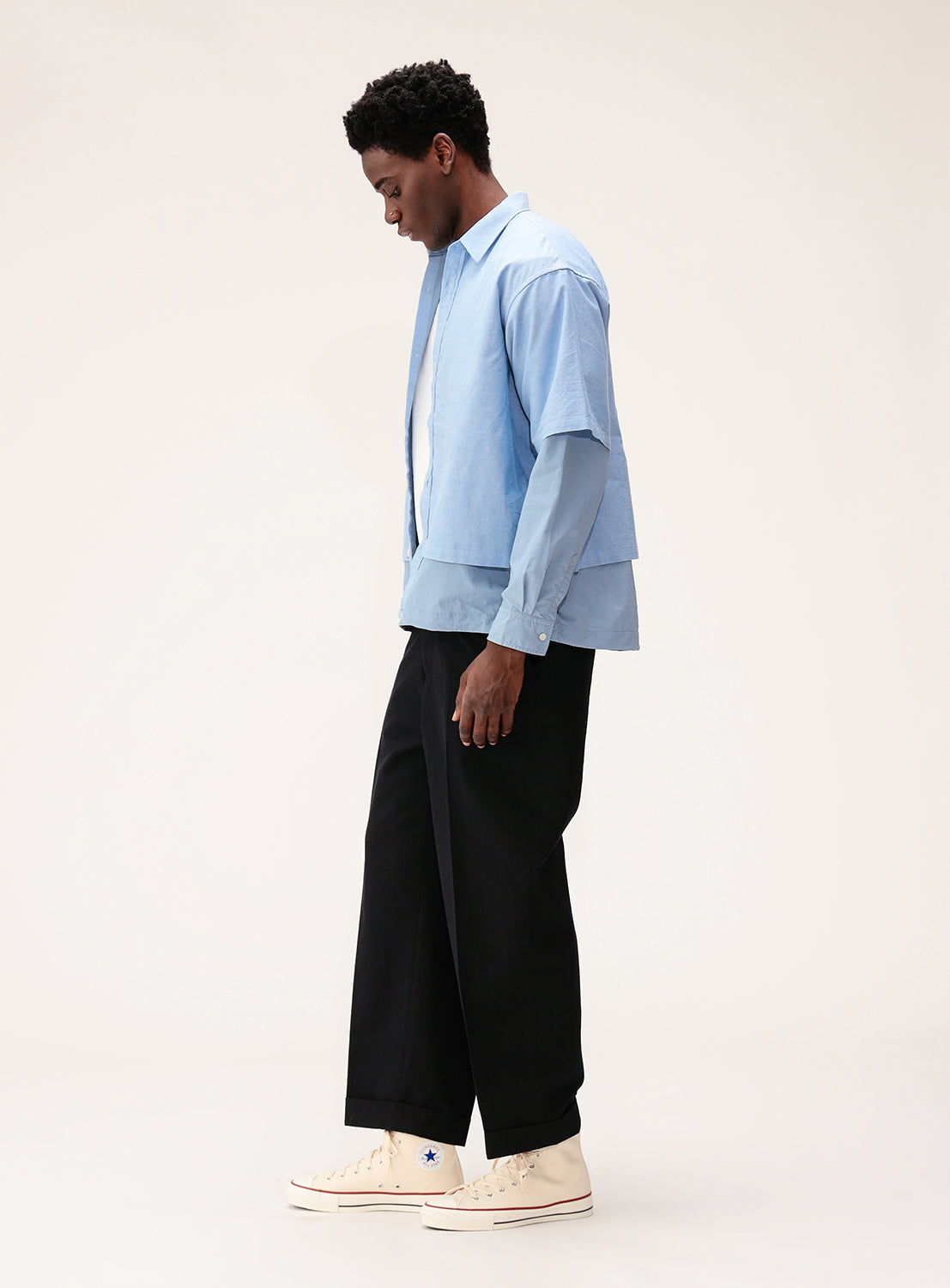 Wide Fit Layered Shirt