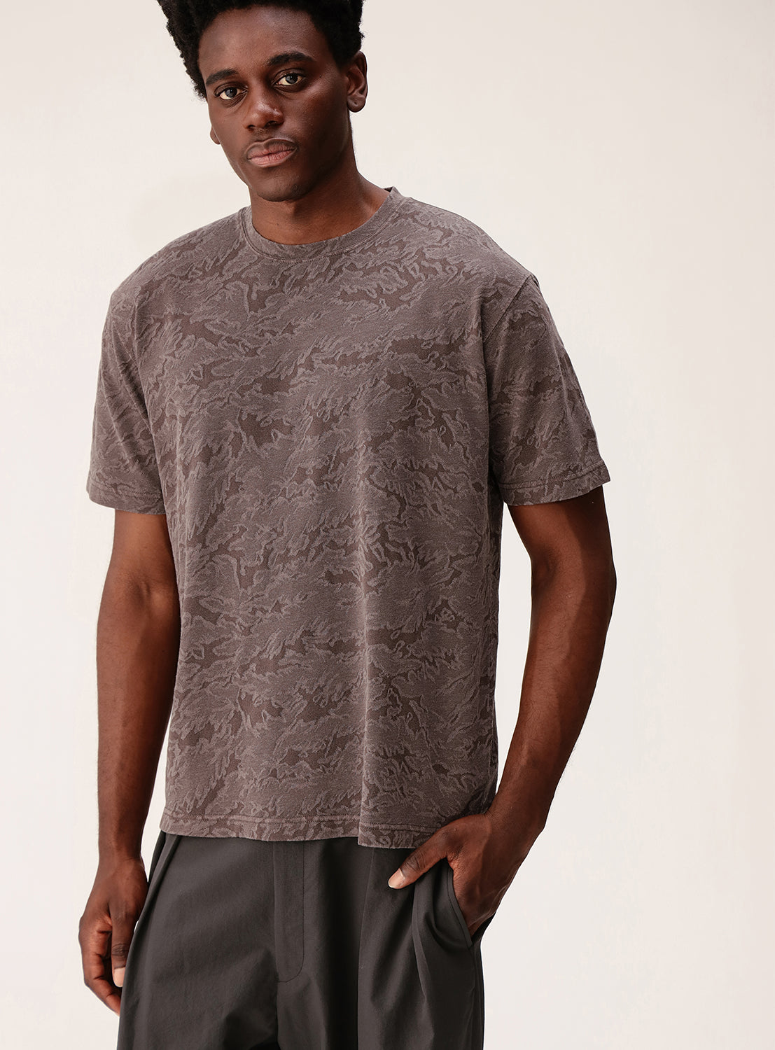 Camouflage Jacquard T-Shirt