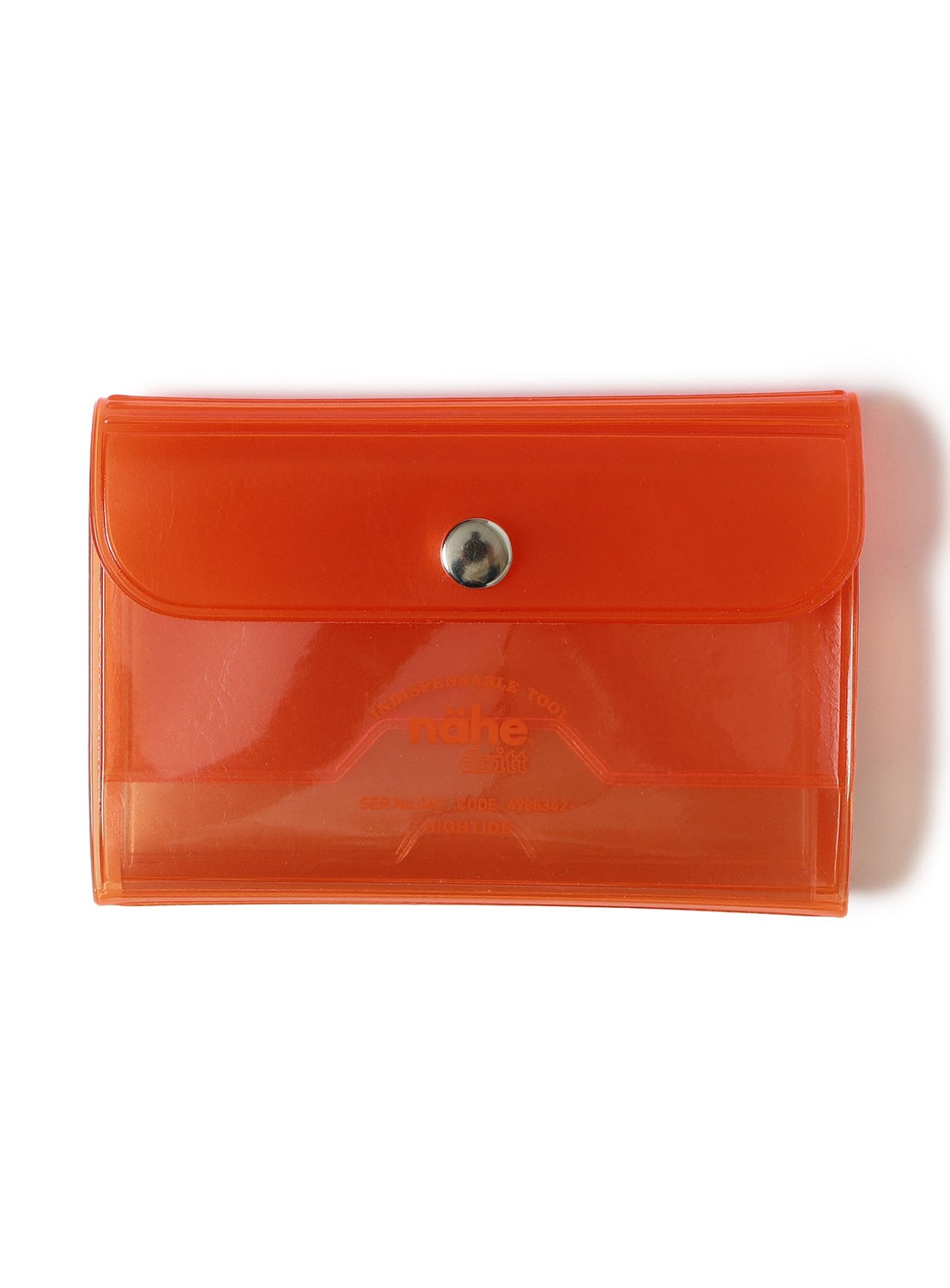 【Exclusive】nahe(R) / Clear Card Case Orange