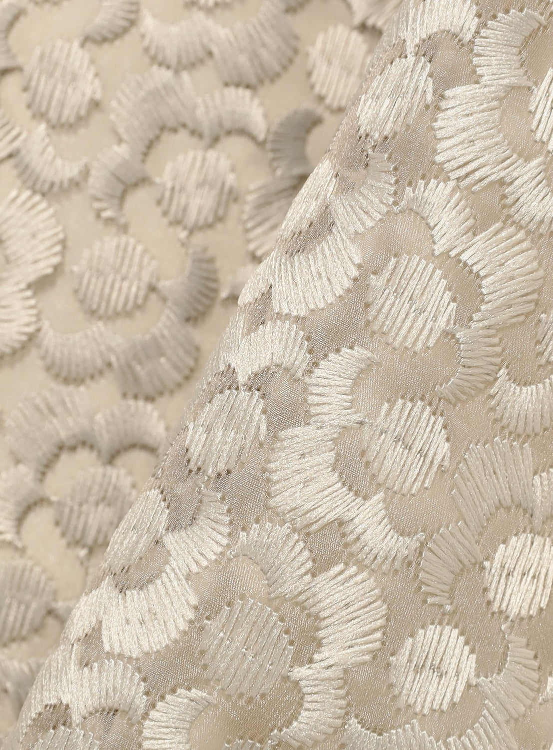 Organza Embroidered Flare Skirt