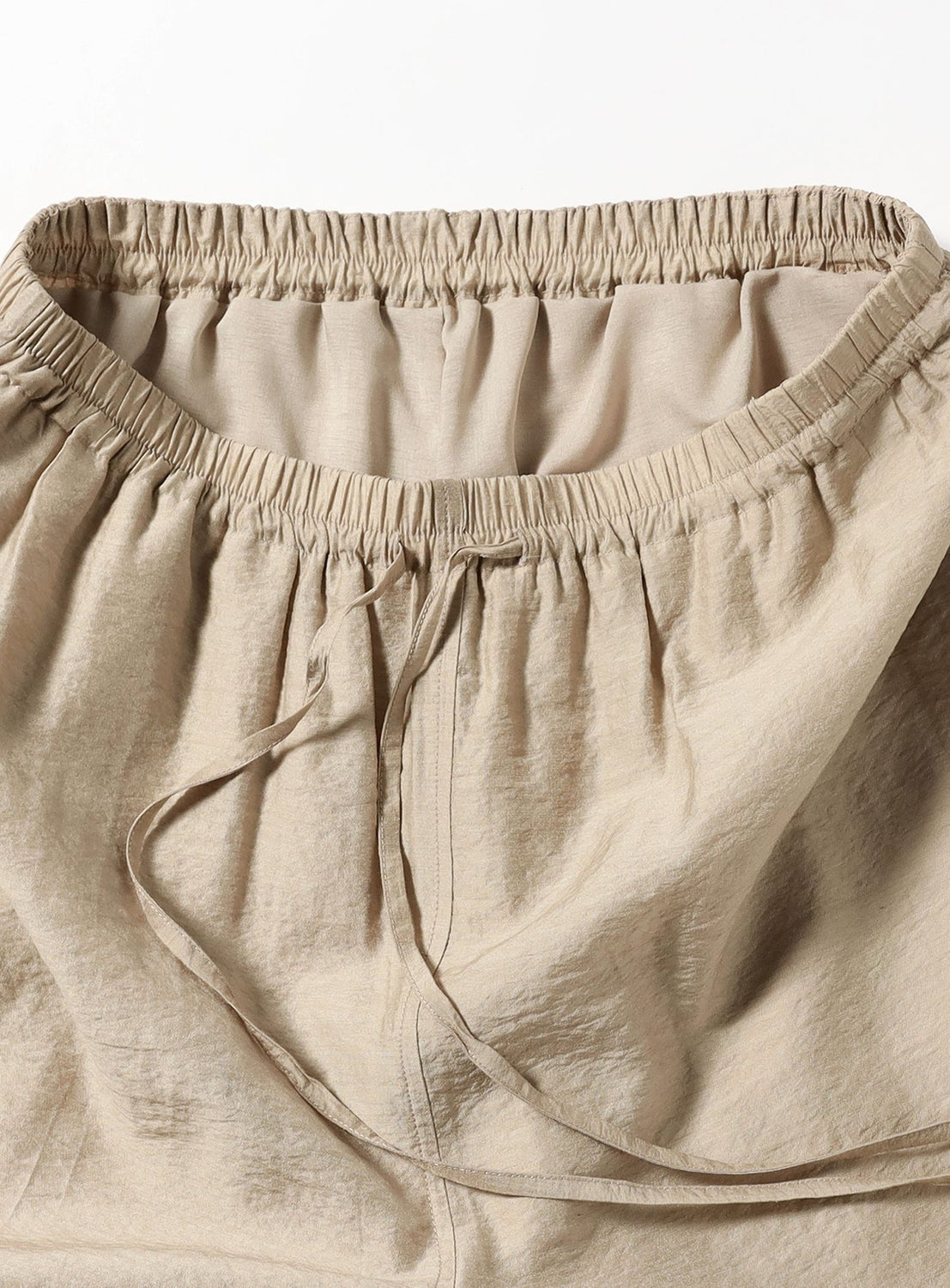 Rayon Linen Drawstring Easy Pants