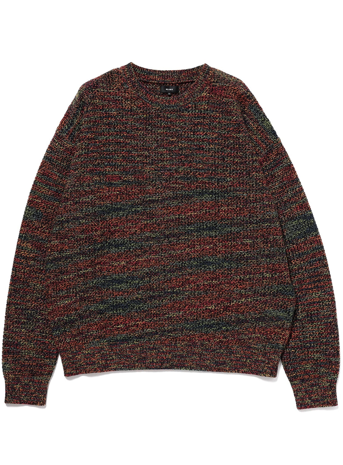 7-Gauge Mesh Crew Neck Knit