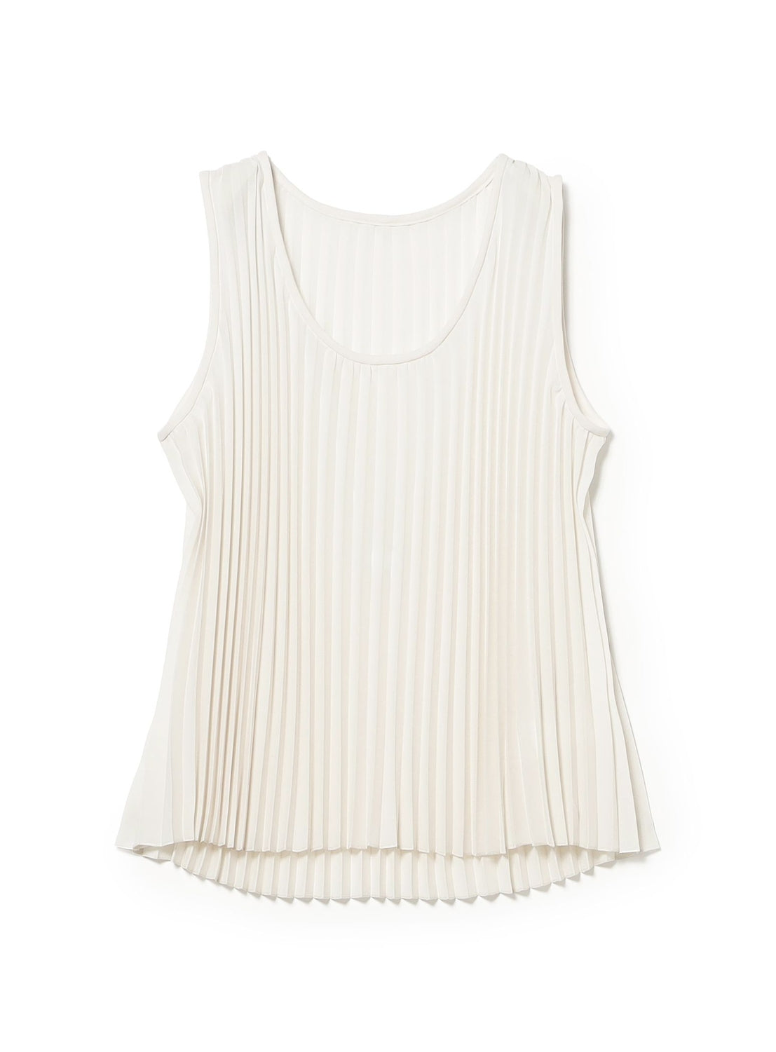 Pleated Sleeveless Top