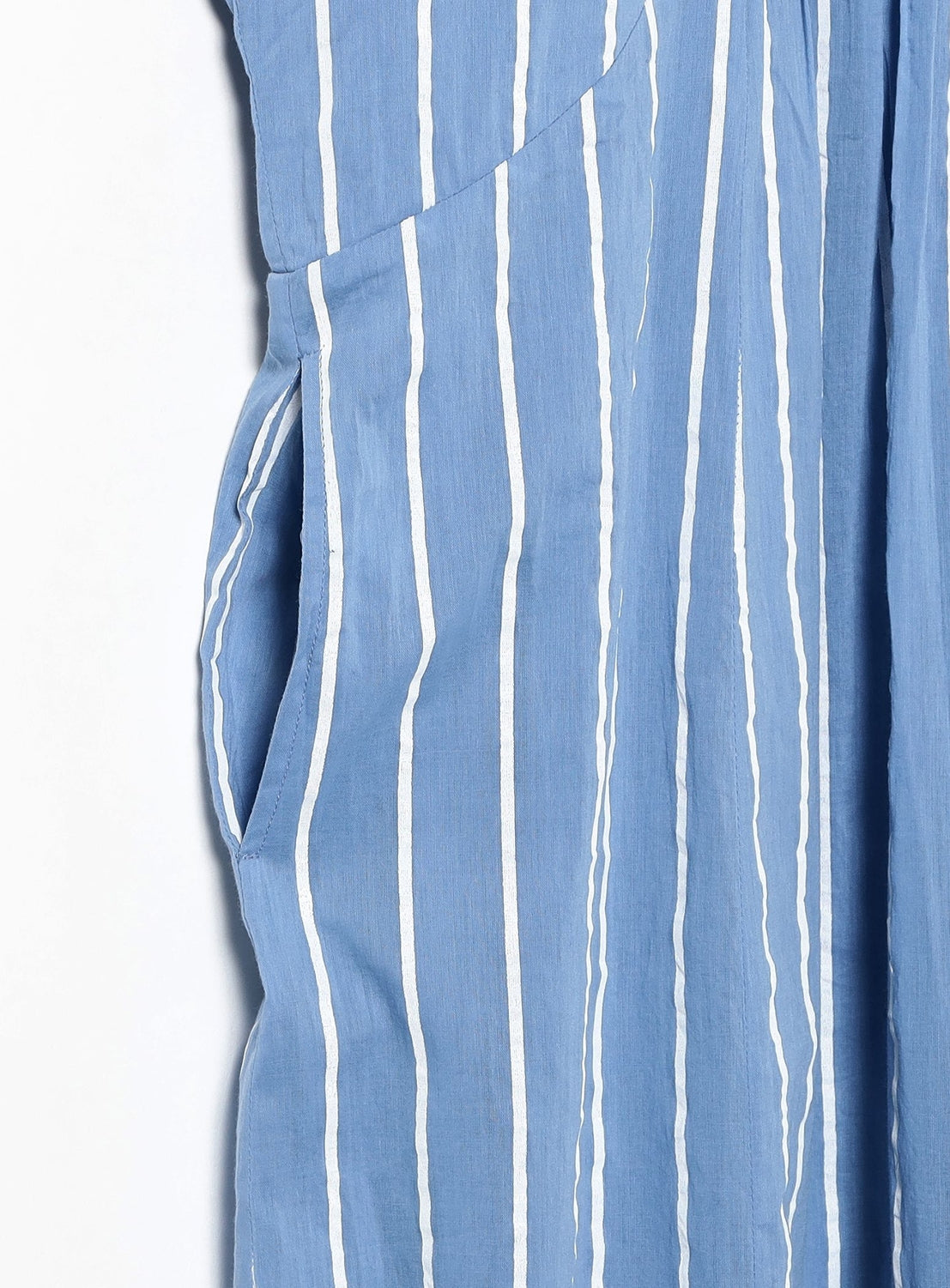 【Exclusive】ne Quittez pas / Voile Stripe French Sleeve Dress