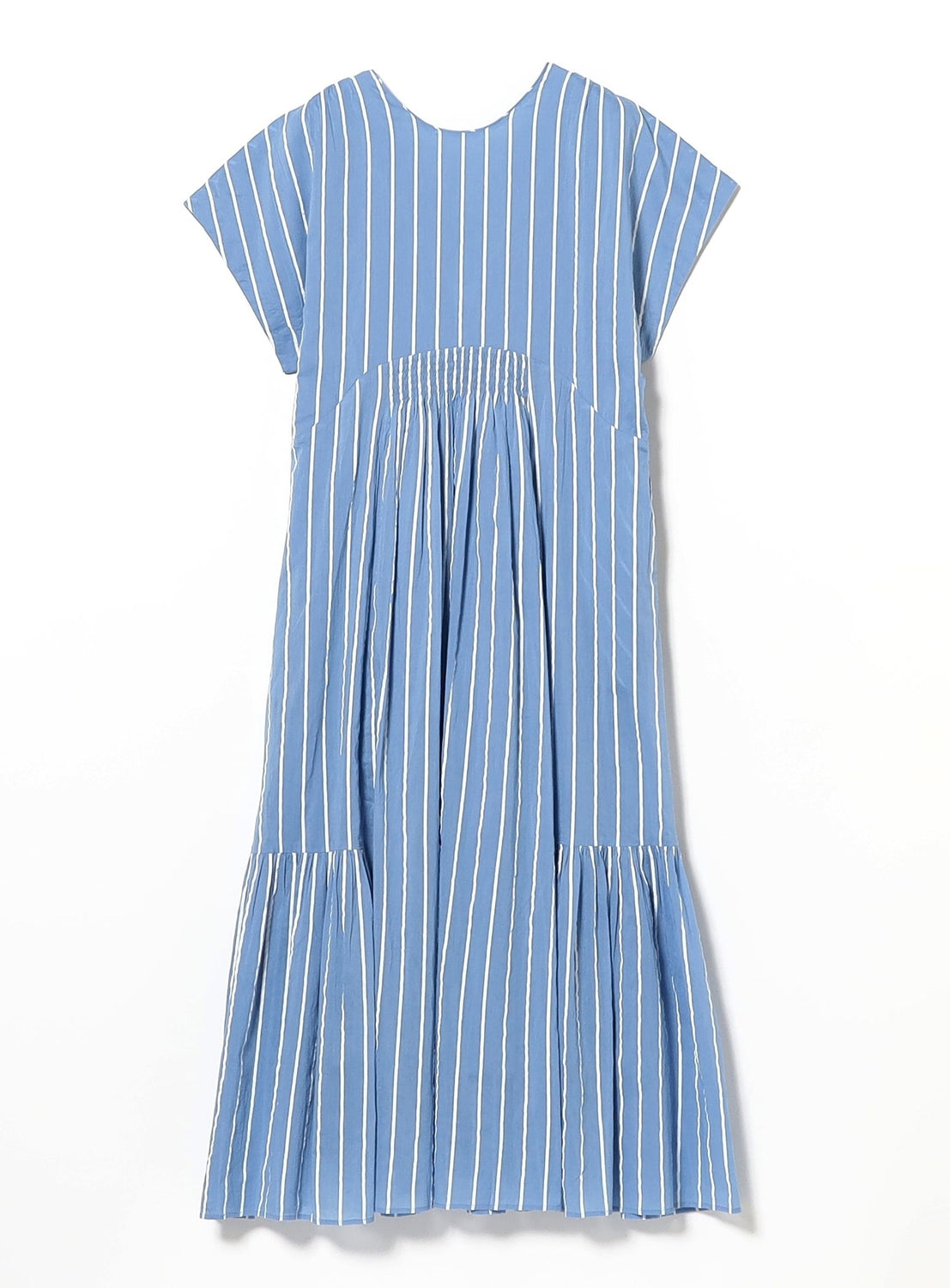 【Exclusive】ne Quittez pas / Voile Stripe French Sleeve Dress