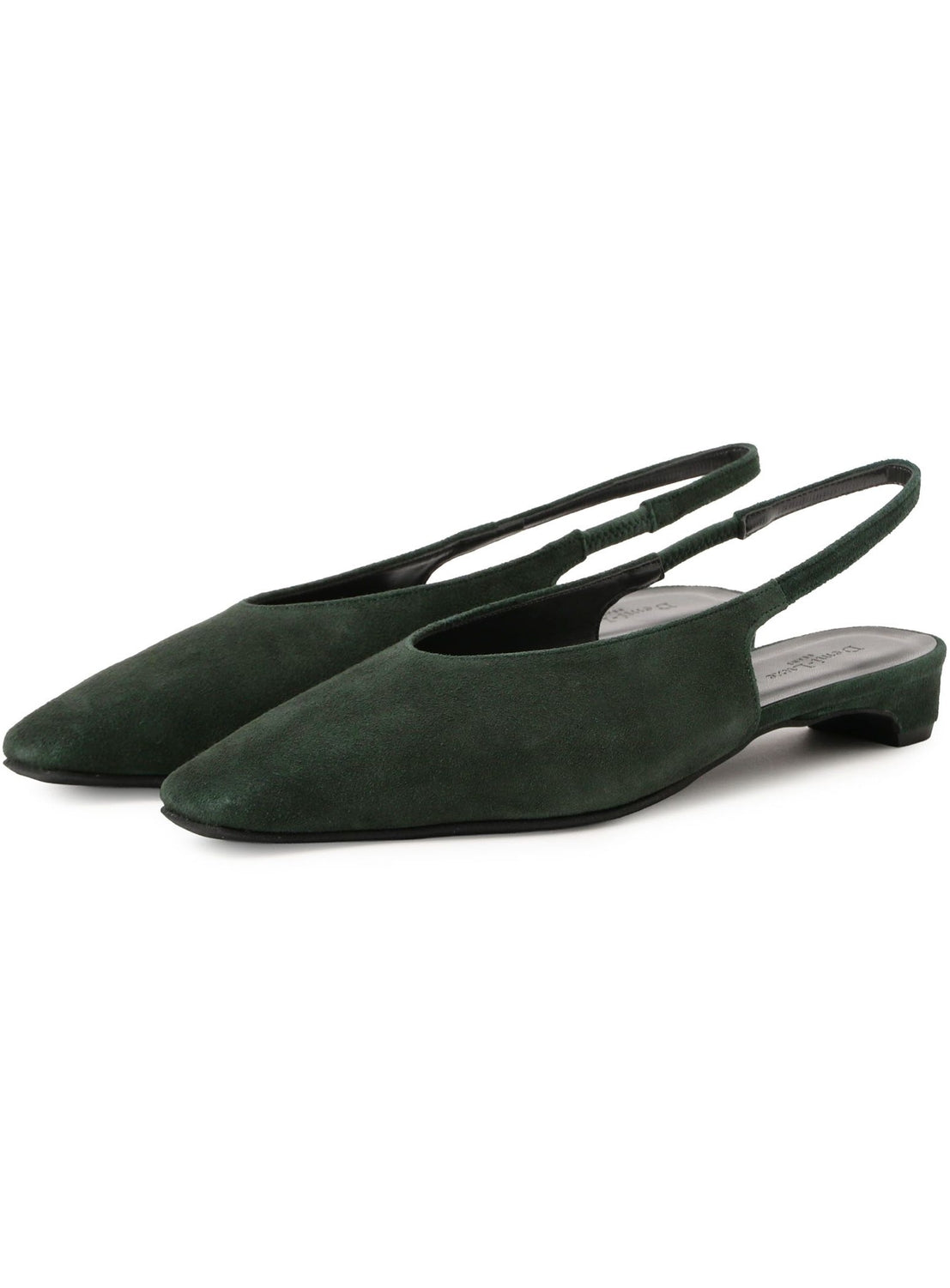 รองเท้า Mules หนังแพะกลับทรงหัวแหลม