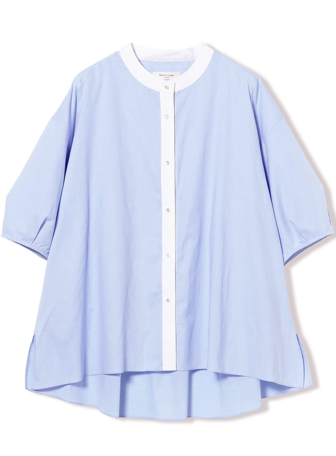 Feminine Half-Sleeve Volume Shirt