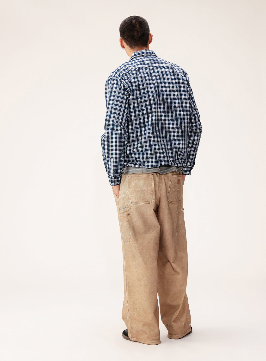 Mock Print Double Knee Sweat Pants
