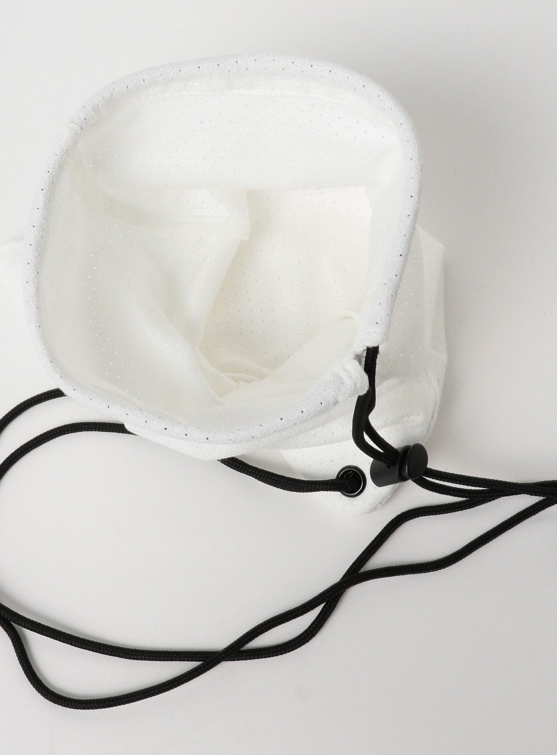 Perforated Drawstring Shoulder Bag