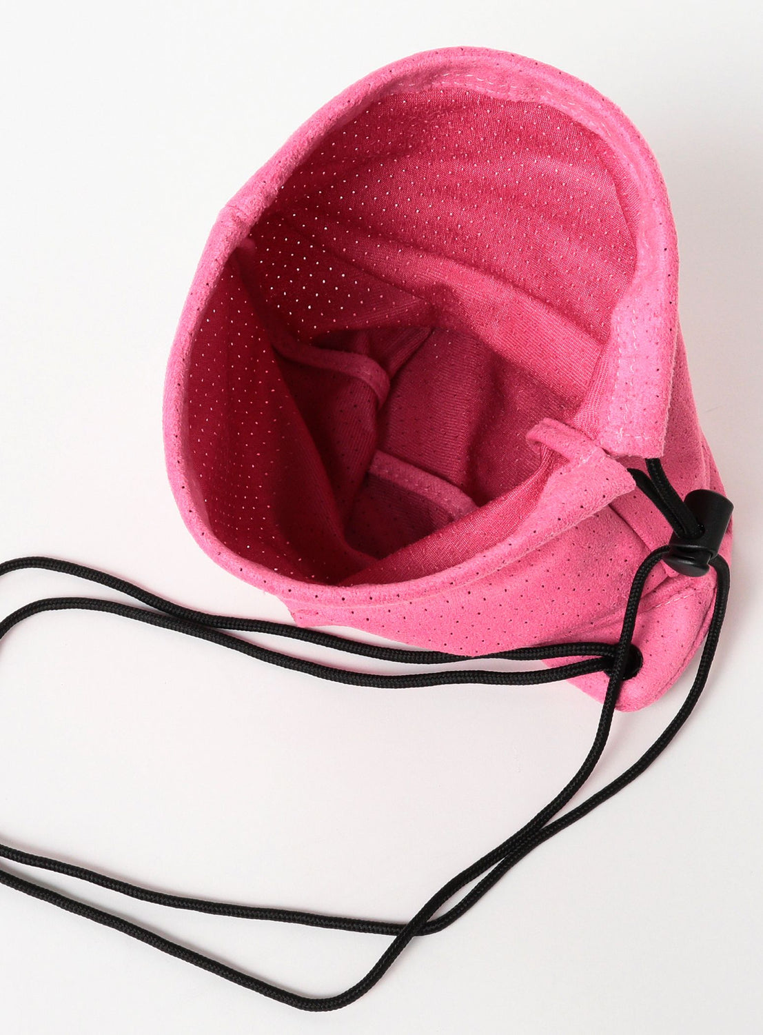 Perforated Drawstring Shoulder Bag