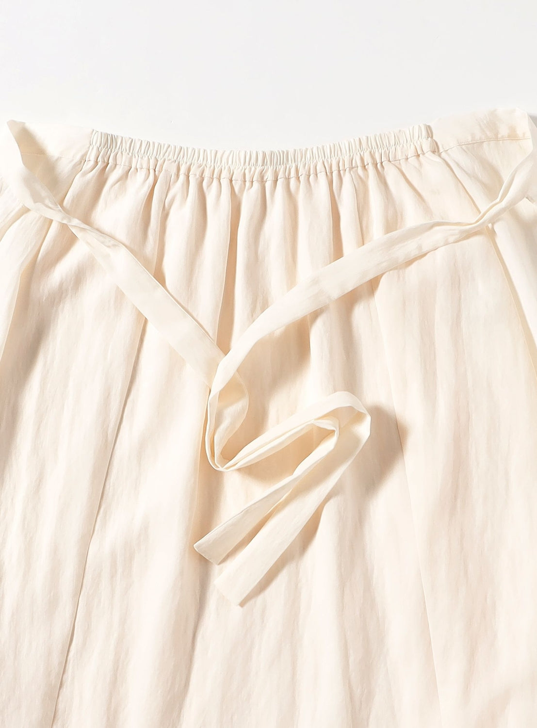 Front Tie Gathered Skirt