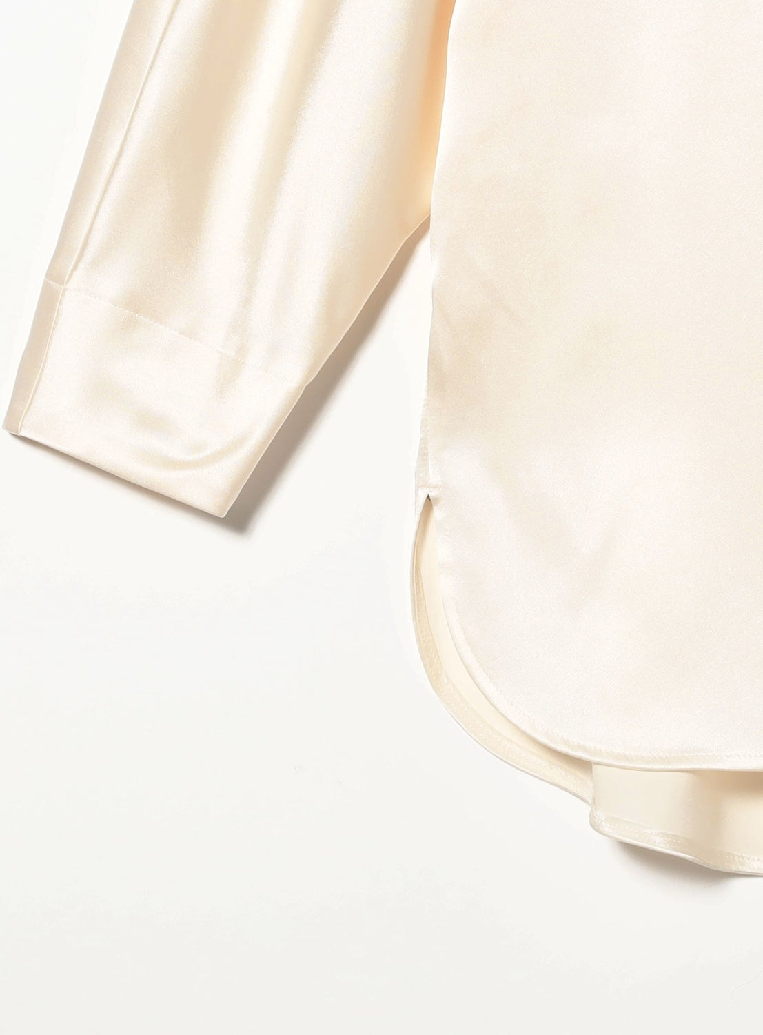 Triacetate & Polyester Flat Satin Blouse