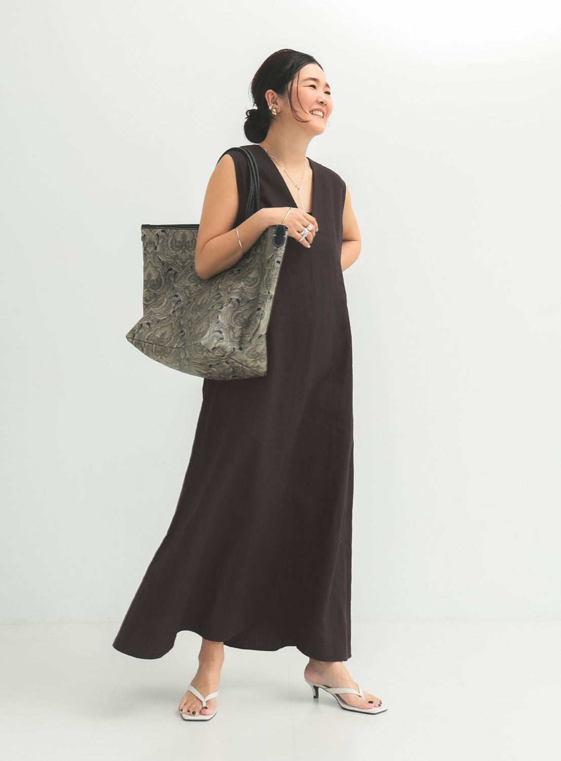 Simple Linen 2-Way Dress .M